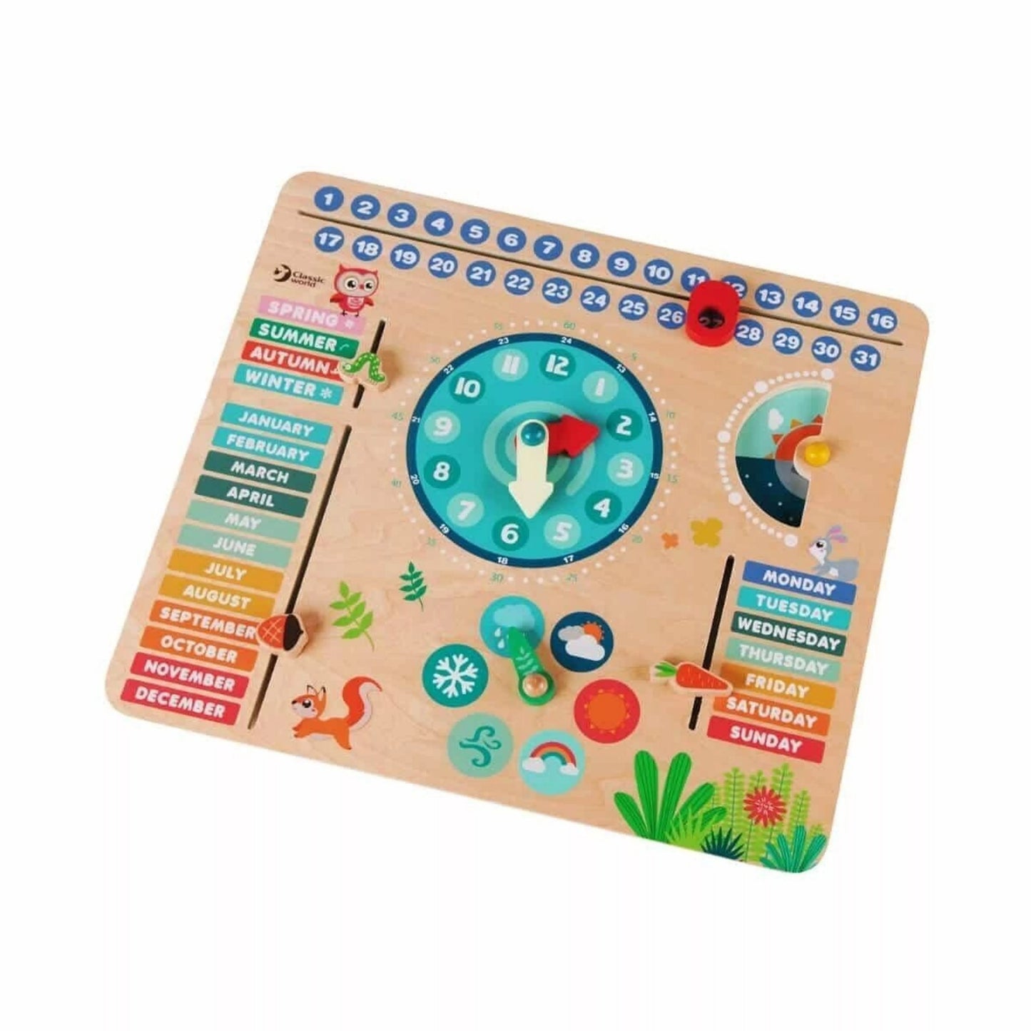 Calendario de madera "Bosque"