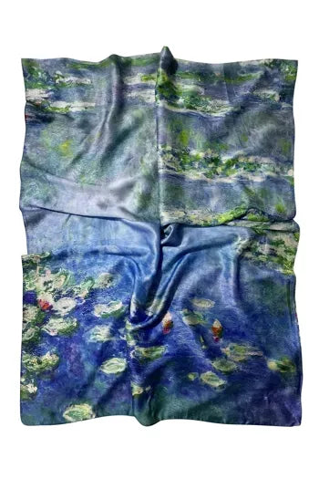 Pañuelo de seda "Nenúfares"