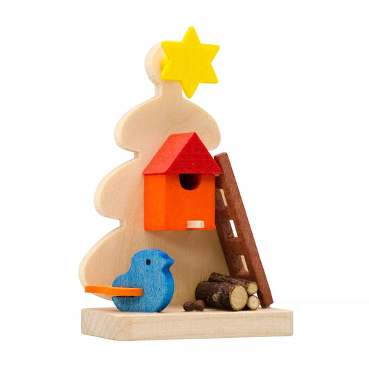 Adorno Navidad "Casita de pájaro"