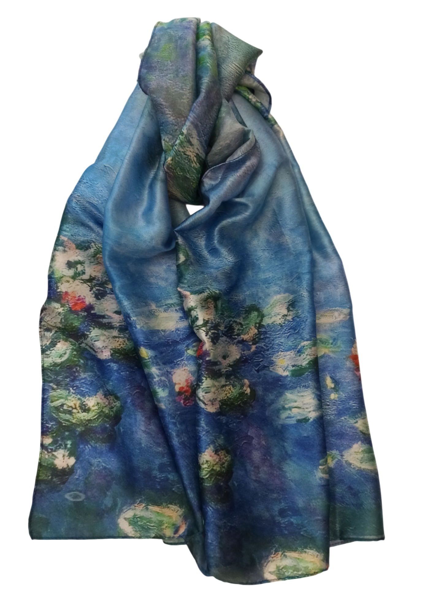 Pañuelo de seda "Nenúfares"