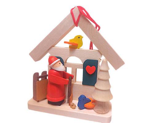 Papa Noel y pajaritos
