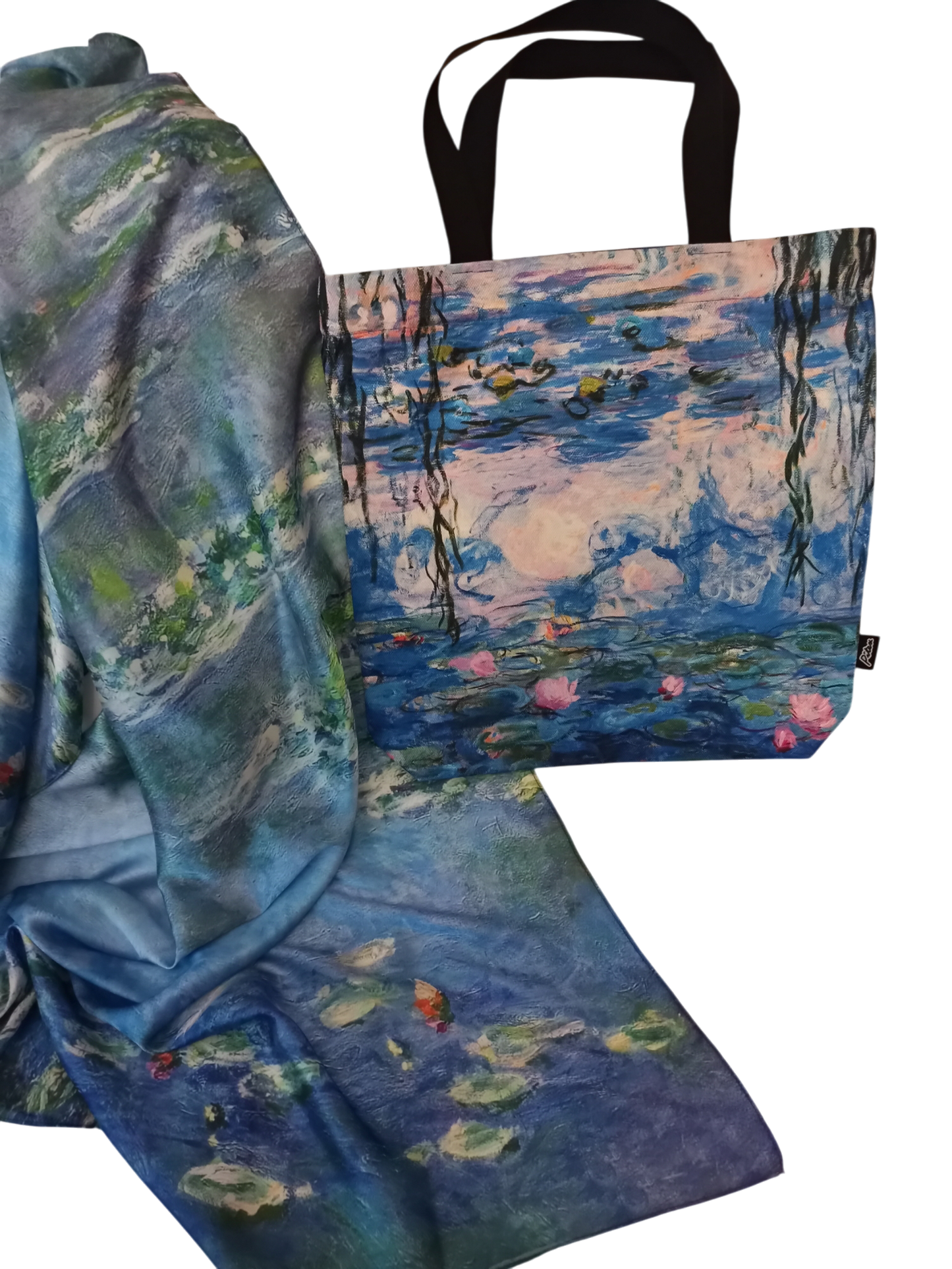 Pañuelo de seda "Nenúfares"